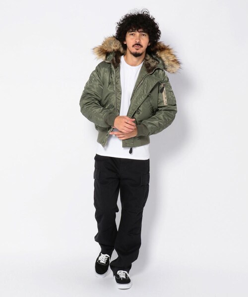 AVIREX（アヴィレックス）の「N-2B コマーシャル/ N-2B COMMERCIAL（ジャケット/アウター・メンズ・BLACK/SAGE/ROYAL・M, L, XL, XXL）」の11枚目の写真