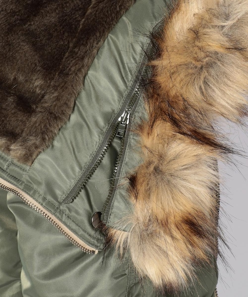 AVIREX（アヴィレックス）の「N-2B コマーシャル/ N-2B COMMERCIAL（ジャケット/アウター・メンズ・BLACK/SAGE/ROYAL・M, L, XL, XXL）」の9枚目の写真