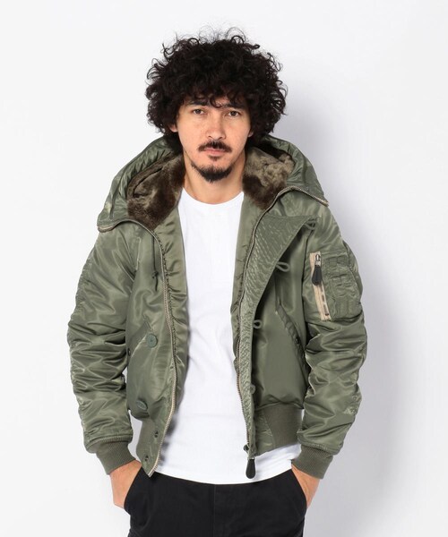 AVIREX（アヴィレックス）の「N-2B コマーシャル/ N-2B COMMERCIAL（ジャケット/アウター・メンズ・BLACK/SAGE/ROYAL・M, L, XL, XXL）」の10枚目の写真