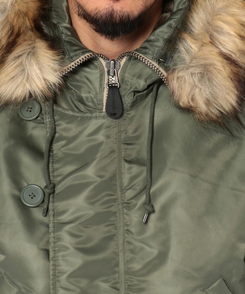 AVIREX（アヴィレックス）の「N-2B コマーシャル/ N-2B COMMERCIAL（ジャケット/アウター・メンズ・BLACK/SAGE/ROYAL・M, L, XL, XXL）」の5枚目の写真