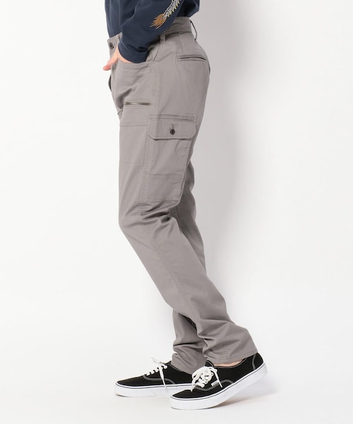 AVIREX（アヴィレックス）の「AVIREX/アヴィレックス/ストレッチ ドビー パンツ/STRETCH DOBBY PANT（パンツ・メンズ・WHITE/OLIVE/CAMO/D/GREY/ORANGE/BEIGE/BLACK/RENGA/MOCCA/WHT/CAMO II/BRN/CAMO/NAVY・S, M, L, XL, XXL）」の2枚目の写真