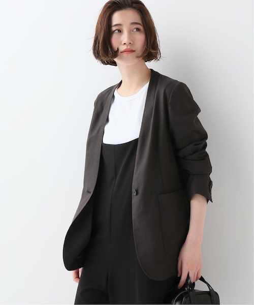 FRAMeWORK（フレームワーク）の「レーヨンリネンVネックジャケット
