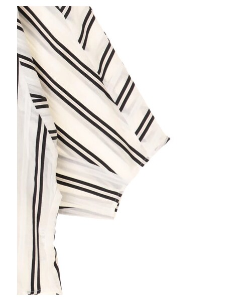 GARAGE OF GOOD CLOTHING（ガレージオブグッドクロージング）の「ストライプ開襟袖タックブラウス（トップス・ストライプ・F）」の7枚目の写真