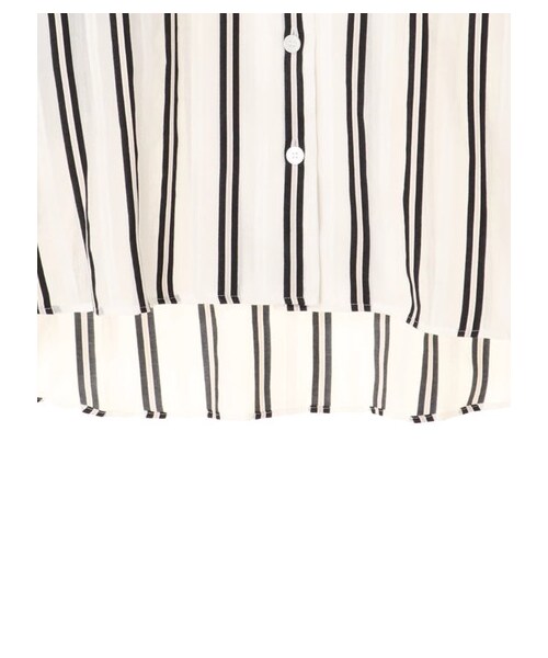 GARAGE OF GOOD CLOTHING（ガレージオブグッドクロージング）の「ストライプ開襟袖タックブラウス（トップス・ストライプ・F）」の8枚目の写真