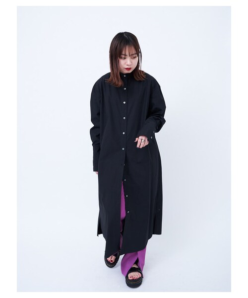 GARAGE OF GOOD CLOTHING（ガレージオブグッドクロージング）の「センタースリットパンツ（パンツ・ブラック/ピンク・36/38）」の2枚目の写真