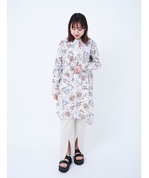 GARAGE OF GOOD CLOTHING | プリントスタンドカラーチュニックシャツ(トップス)