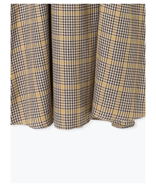 Samansa Mos2（サマンサ モスモス）の「変形ギンガムチェックサス付スカート（スカート・チャコールグレー/ベージュ/イエロー/グリーン・F）」の9枚目の写真