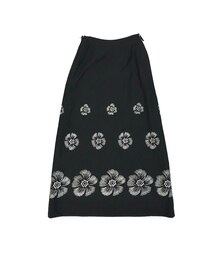 USED | Embroidery flower maxi skirt(スカート)