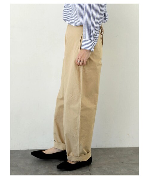 SEVENDAYS=SUNDAY（セブンデイズサンデイ）の「womens デルトンコクーンパンツ（パンツ・オフホワイト/ブラック/ベージュ/カーキ・M/L）」の5枚目の写真