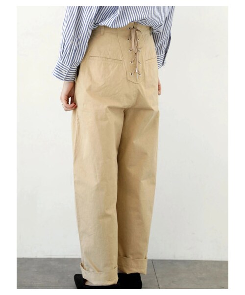 SEVENDAYS=SUNDAY（セブンデイズサンデイ）の「womens デルトンコクーンパンツ（パンツ・オフホワイト/ブラック/ベージュ/カーキ・M/L）」の4枚目の写真