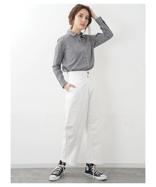 SEVENDAYS=SUNDAY（セブンデイズサンデイ）の「womens デルトンコクーンパンツ（パンツ・オフホワイト/ブラック/ベージュ/カーキ・M/L）」の12枚目の写真