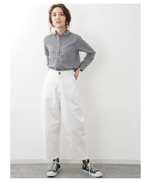 SEVENDAYS=SUNDAY（セブンデイズサンデイ）の「womens デルトンコクーンパンツ（パンツ・オフホワイト/ブラック/ベージュ/カーキ・M/L）」の11枚目の写真