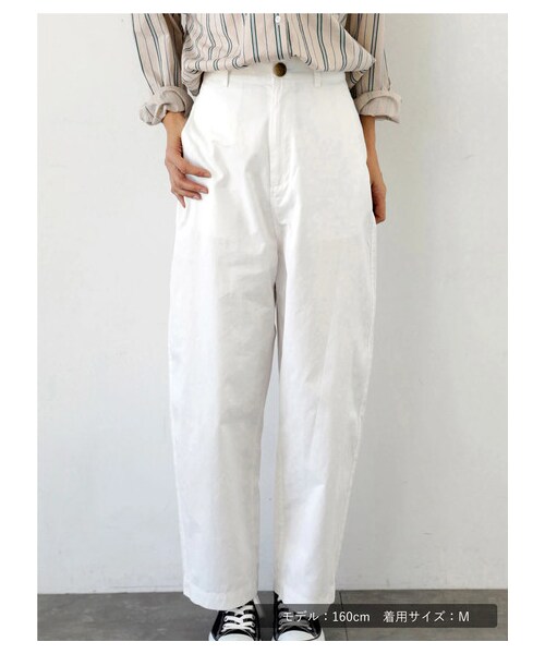 SEVENDAYS=SUNDAY（セブンデイズサンデイ）の「womens デルトンコクーンパンツ（パンツ・オフホワイト/ブラック/ベージュ/カーキ・M/L）」の14枚目の写真