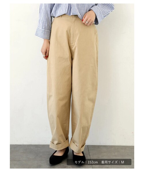 SEVENDAYS=SUNDAY（セブンデイズサンデイ）の「womens デルトンコクーンパンツ（パンツ・オフホワイト/ブラック/ベージュ/カーキ・M/L）」の16枚目の写真