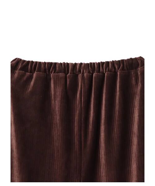 Green　Parks（グリーンパークス）の「・RAYCASSIN リブベロアワイドパンツ（パンツ・ブラック/ベージュ/ブラウン/カーキ・F）」の8枚目の写真