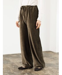 Green　Parks | ・RAYCASSIN リブベロアワイドパンツ(パンツ)