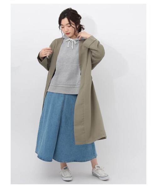 Green Parks(グリーンパークス)の「Wrangler WR デニムロングスカート(スカート・インディゴ/ミディアムインディゴ・M/L)」の5枚目の写真