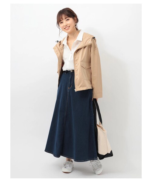 Green Parks(グリーンパークス)の「Wrangler WR デニムロングスカート(スカート・インディゴ/ミディアムインディゴ・M/L)」の3枚目の写真