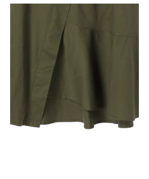 Green　Parks（グリーンパークス）の「・Kツイルアシメトリースカート（スカート・ベージュ/カーキ/ネイビー・F）」の9枚目の写真