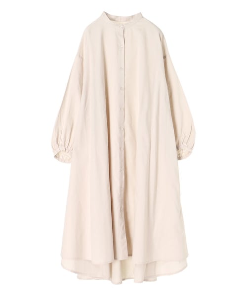 earth music&ecology(アースミュージックアンドエコロジー)の「・バンドカラーフレアシャツワンピース(ワンピース/ドレス・オフホワイト/グレーベージュ/ストライプ・F)」の14枚目の写真