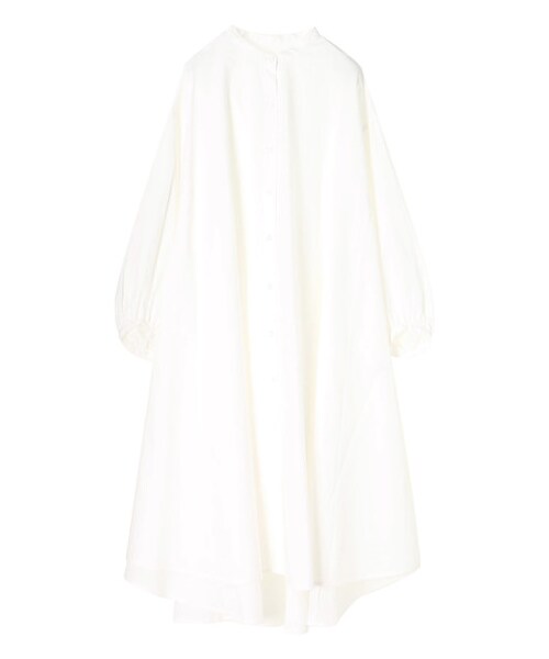 earth music&ecology(アースミュージックアンドエコロジー)の「・バンドカラーフレアシャツワンピース(ワンピース/ドレス・オフホワイト/グレーベージュ/ストライプ・F)」の13枚目の写真