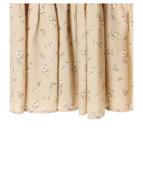 earth music&ecology（アースミュージックアンドエコロジー）の「ミックスパターンティアードスカート（スカート・ドット/フラワーベージュ/フラワーブラック・F）」の16枚目の写真