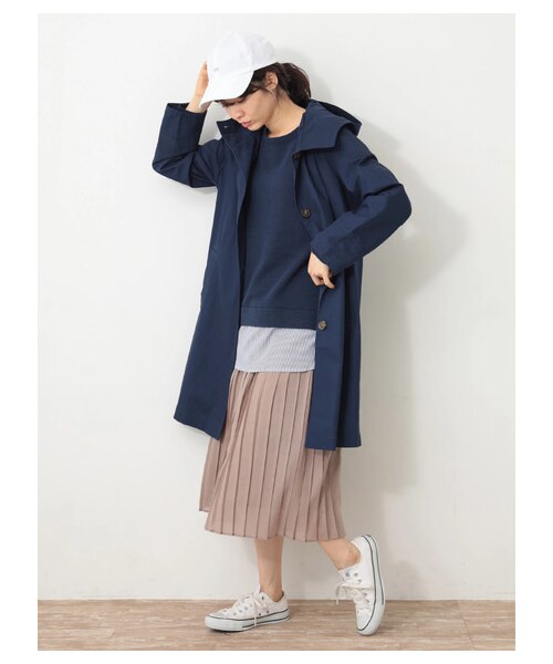 earth music&ecology（アースミュージックアンドエコロジー）の「≪USED≫・プリーツギャザースカート（スカート・ダークベージュ/ライトイエロー/ミント/ラベンダー/ドット/フラワーベージュ/フラワーネイビー・F）」の19枚目の写真