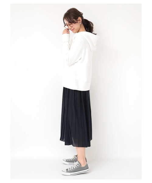 earth music&ecology（アースミュージックアンドエコロジー）の「≪USED≫・プリーツギャザースカート（スカート・ダークベージュ/ライトイエロー/ミント/ラベンダー/ドット/フラワーベージュ/フラワーネイビー・F）」の22枚目の写真