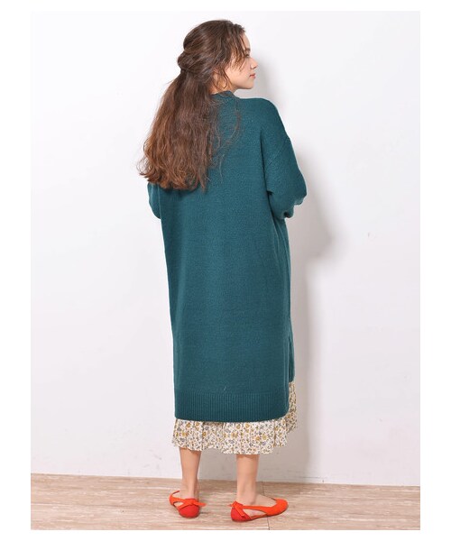 earth music&ecology（アースミュージックアンドエコロジー）の「≪USED≫・プリーツギャザースカート（スカート・ダークベージュ/ライトイエロー/ミント/ラベンダー/ドット/フラワーベージュ/フラワーネイビー・F）」の2枚目の写真