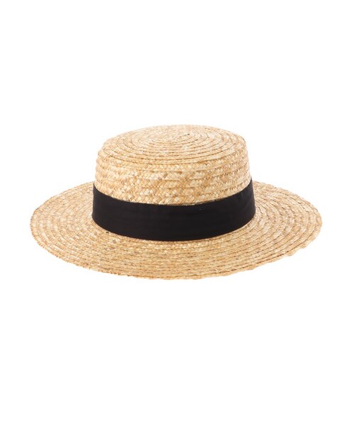 earth music&ecology（アースミュージックアンドエコロジー）の「・ワイドリムカンカン帽（帽子・アイボリー/ブラック・F）」の8枚目の写真