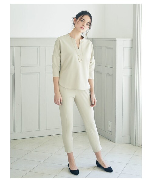 earth music&ecology(アースミュージックアンドエコロジー)の「id テーパードパンツ(パンツ・グレー/ブラック/ベージュ・S/M/L)」の9枚目の写真