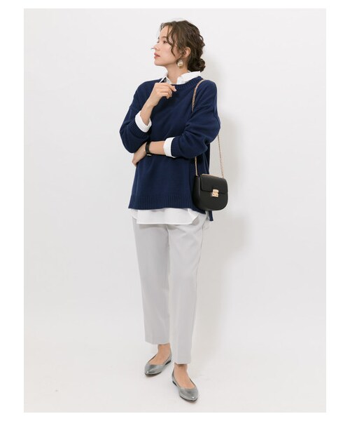 earth music&ecology(アースミュージックアンドエコロジー)の「id テーパードパンツ(パンツ・グレー/ブラック/ベージュ・S/M/L)」の7枚目の写真