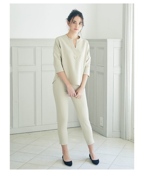 earth music&ecology(アースミュージックアンドエコロジー)の「id テーパードパンツ(パンツ・グレー/ブラック/ベージュ・S/M/L)」の8枚目の写真