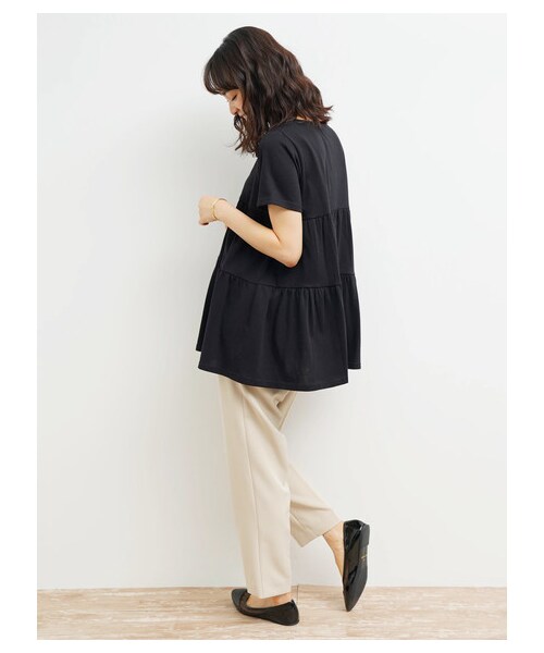 earth music&ecology(アースミュージックアンドエコロジー)の「id テーパードパンツ(パンツ・グレー/ブラック/ベージュ・S/M/L)」の16枚目の写真