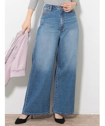 earth music&ecology | COTTON USAデニムパンツ(ワイド)(パンツ)