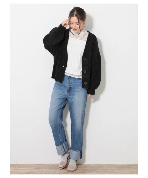earth music&ecology（アースミュージックアンドエコロジー）の「COTTON USAデニムパンツ(ストレート)（パンツ・ライトインディゴ/ミディアムインディゴ/ダークインディゴ・S/M/L）」の7枚目の写真