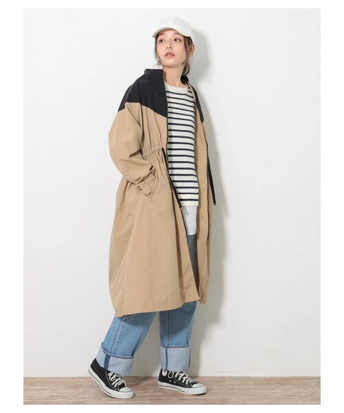 earth music&ecology（アースミュージックアンドエコロジー）の「COTTON USAデニムパンツ(ストレート)（パンツ・ライトインディゴ/ミディアムインディゴ/ダークインディゴ・S/M/L）」の5枚目の写真