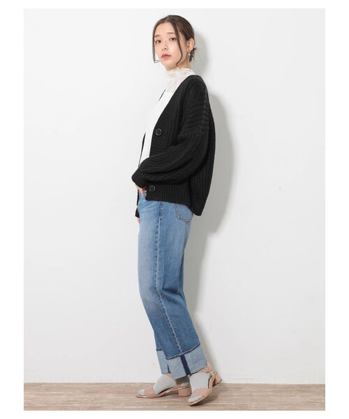 earth music&ecology（アースミュージックアンドエコロジー）の「COTTON USAデニムパンツ(ストレート)（パンツ・ライトインディゴ/ミディアムインディゴ/ダークインディゴ・S/M/L）」の8枚目の写真
