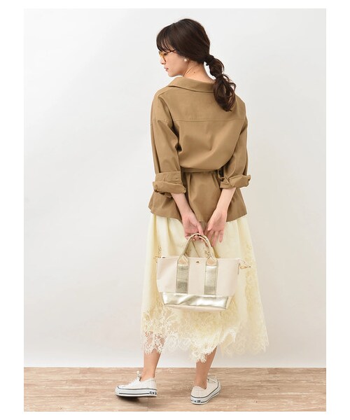 earth music&ecology（アースミュージックアンドエコロジー）の「・ワークシャツジャケット（ジャケット/アウター・ブラック/ブラウン/カーキ・F）」の4枚目の写真