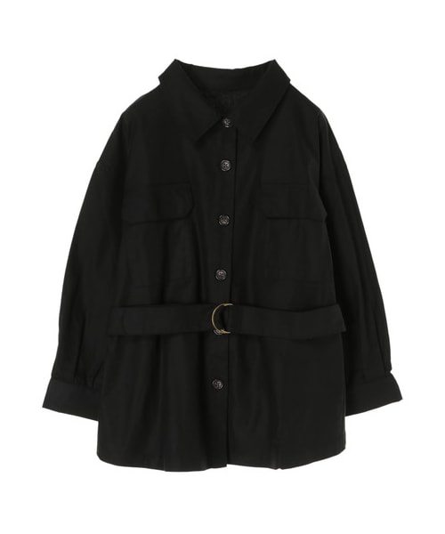 earth music&ecology（アースミュージックアンドエコロジー）の「・ワークシャツジャケット（ジャケット/アウター・ブラック/ブラウン/カーキ・F）」の10枚目の写真