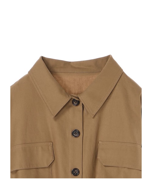 earth music&ecology（アースミュージックアンドエコロジー）の「・ワークシャツジャケット（ジャケット/アウター・ブラック/ブラウン/カーキ・F）」の7枚目の写真