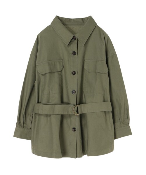 earth music&ecology（アースミュージックアンドエコロジー）の「・ワークシャツジャケット（ジャケット/アウター・ブラック/ブラウン/カーキ・F）」の12枚目の写真