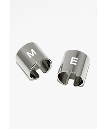 MONDAY EDITION | M.E silver initial pipe ring 커플링 가능(アクセサリー)