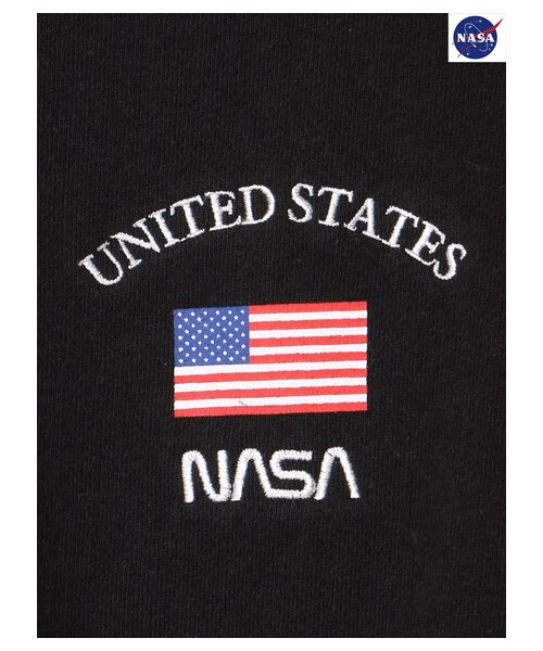 E hyphen world gallery（イーハイフンワールドギャラリー）の「NASA SWEAT（トップス・オフホワイト/ブラック・F）」の8枚目の写真