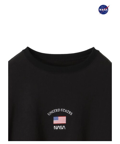 E hyphen world gallery（イーハイフンワールドギャラリー）の「NASA SWEAT（トップス・オフホワイト/ブラック・F）」の5枚目の写真