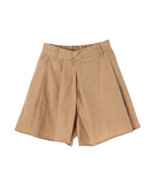 E hyphen world gallery(イーハイフンワールドギャラリー)の「【先行予約】T/Cツイルタックショートパンツ(パンツ・ブラック/ベージュ・F)」の1枚目の写真