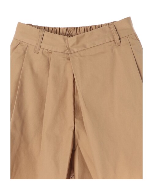 E hyphen world gallery(イーハイフンワールドギャラリー)の「【先行予約】T/Cツイルタックショートパンツ(パンツ・ブラック/ベージュ・F)」の3枚目の写真