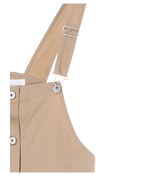 E hyphen world gallery（イーハイフンワールドギャラリー）の「【先行予約】オーバーオール（オールインワン・サロペット・オフホワイト/ブラック/ベージュ・F）」の5枚目の写真