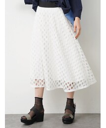 YECCA VECCA | ドットレースフレアスカート(スカート)
