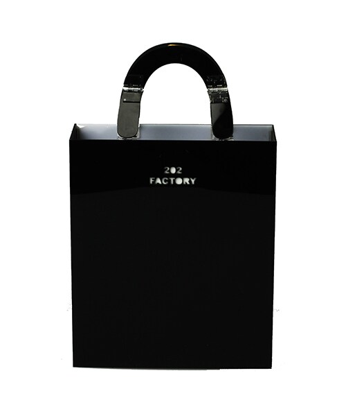 202FACTORY（202ファクトリー）の「LO SHOPPER BAG（バッグ・レディース・BLACK + WHITE・*23CM X 27CM X 8CM）」の3枚目の写真